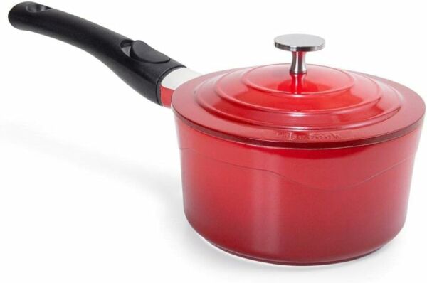 Conjunto de Caçarola e Panela Premier Le Cook Antiaderente Revestimento Cerâmica Laranja 4 Peças - Imagem 3