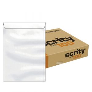 Envelope Saco Off Set Branco Sof732 22,9 X 32,4 Cm | 100 Unidades Scrity