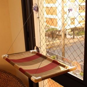 Cama De Gatos King Para Janela Suspensa Catbed Parede