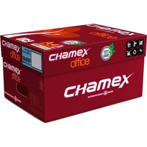 Papel A4 Sulfite Chamex Office 210mm X 297mm 75g / 10 Resmas Com 500 Folhas Cada / Caixa Fechada