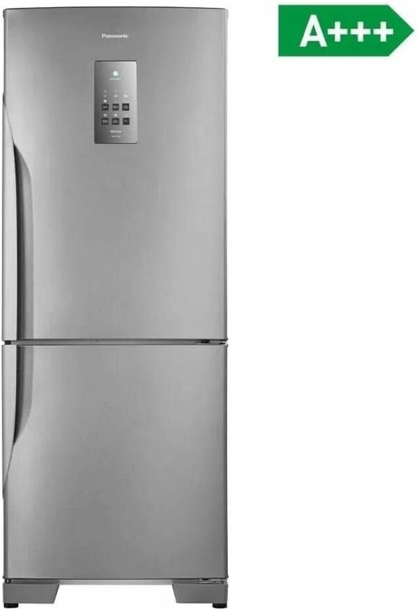 Geladeira Refrigerador Panasonic Frost Free 2 Portas NR-BB53 425 Litros Tecnologia Inverter Aço Escovado - Imagem 2