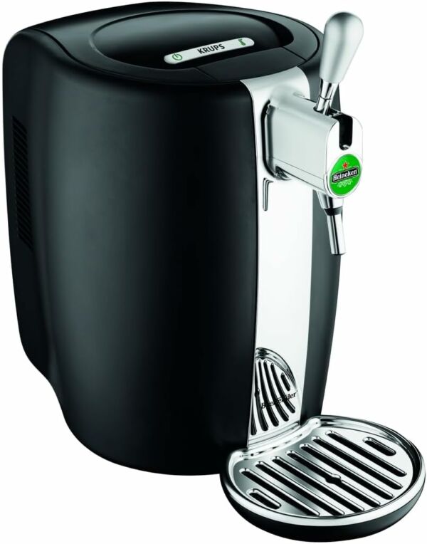 Chopeira Beertender Elétrica Krups Barril Heineken 5 Litros 127V Preta  - Imagem 6