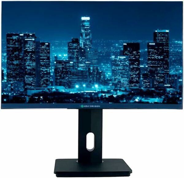 Monitor Holy Dragon 21.5" com Ajuste de Altura e Rotação 90° Pivot HDMI VGA Ultra Fino - Preto - Imagem 2