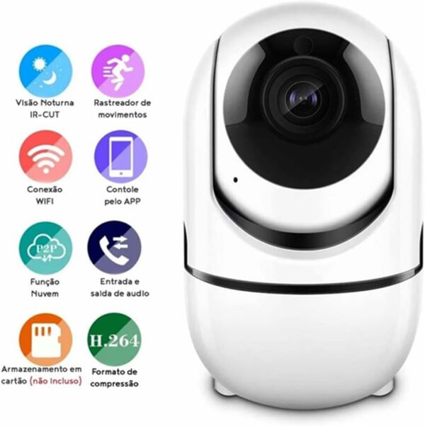 Câmera Ip Varredura Automática Ptz Noturna Wireless 720p - Imagem 4