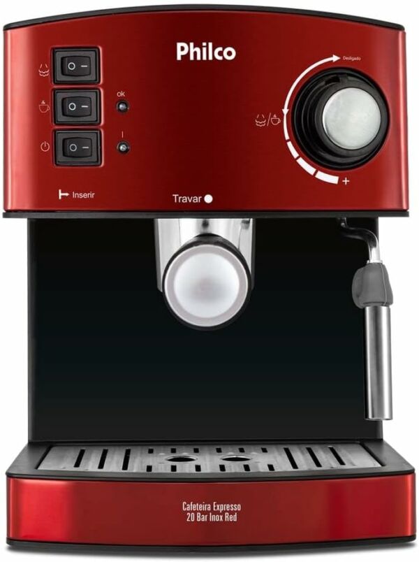 Cafeteira Philco Expresso 20 Bar Inox Red - Imagem 5