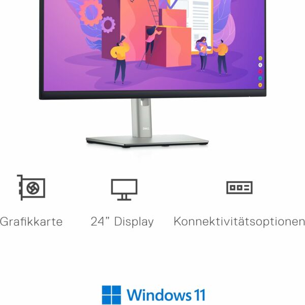 Monitor Professional Ultra HD 23.8" Dell P2422H Preto - Imagem 8