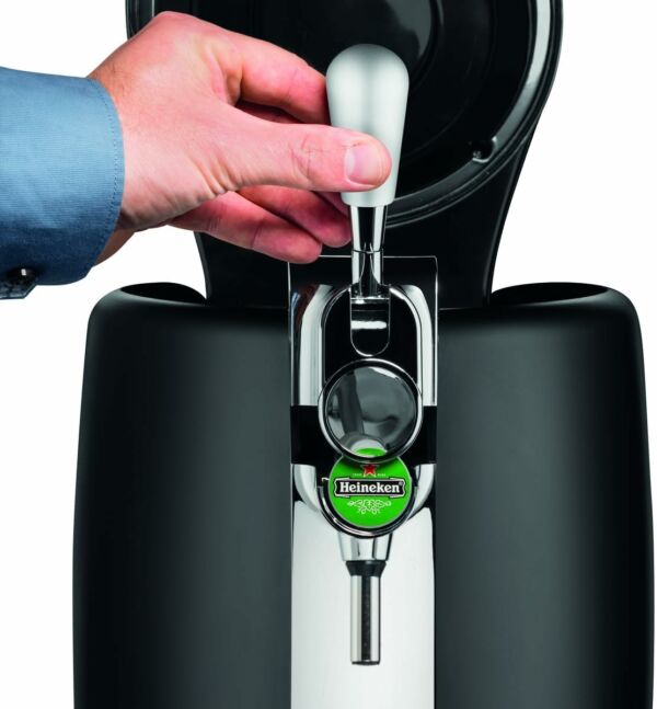 Chopeira Beertender Elétrica Krups Barril Heineken 5 Litros 127V Preta  - Imagem 7
