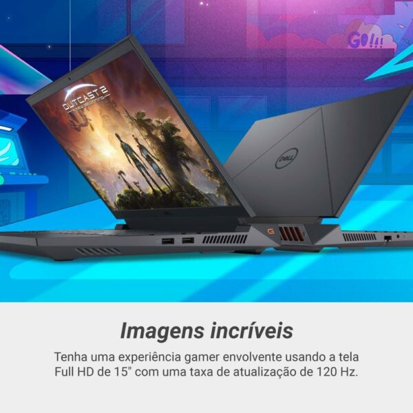 Notebook Dell Gaming G15-i1300-A20P 15.6" FHD 13ª Geração Intel Core i5 8GB 512GB SSD NVIDIA RTX 3050 Windows 11 - Imagem 6