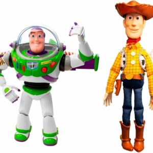Kit Bonecos Woody e Buzz Lightyear Com Som e Falam Em Português