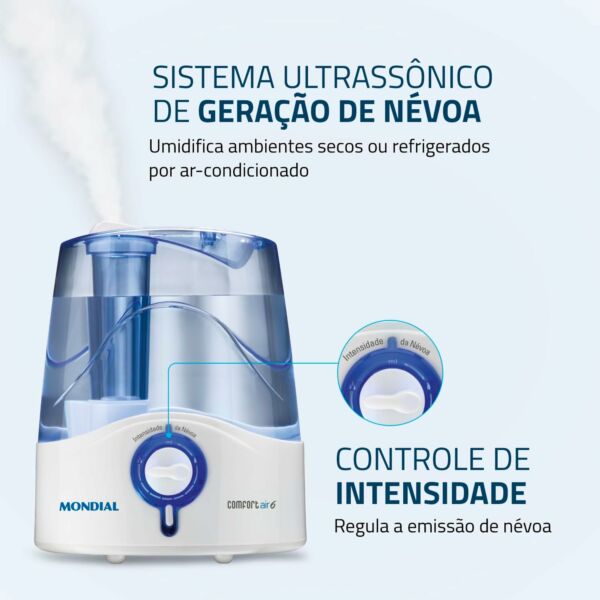 UA-07 Umidificador de Ar Comfort Air 6 Bivolt - Mondial - Imagem 3