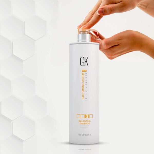 GK HAIR Shampoo Equilibrador de Queratina Global 33,8 fl. 1000 ml - Imagem 2