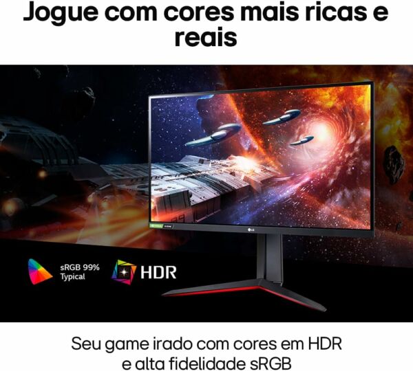 Monitor Led 24" Gamer LG ‎24GN60R 1ms 144hz Full HD Freesync - Imagem 6