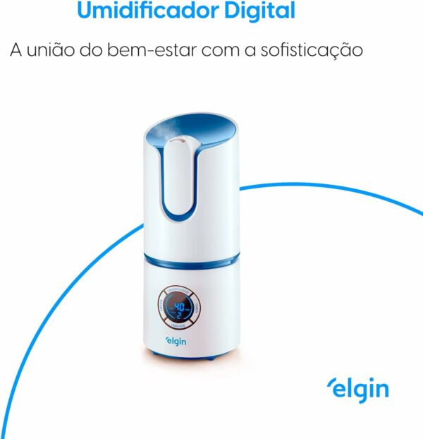 Umidificador de Ar Digital 2.5 Litros Bi-Volt Com Timer e Sleep Elgin - Imagem 5