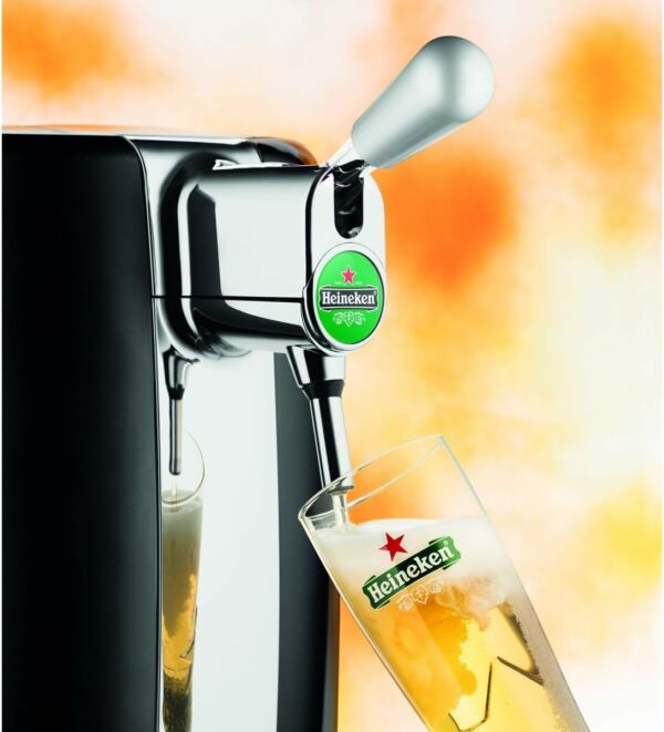 Chopeira Beertender Elétrica Krups Barril Heineken 5 Litros 127V Preta  - Imagem 5