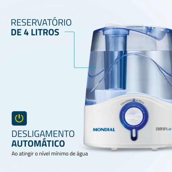 UA-07 Umidificador de Ar Comfort Air 6 Bivolt - Mondial - Imagem 7