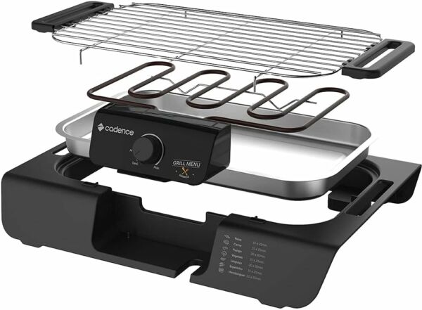 Churrasqueira Elétrica Cadence Grill Menu 110V Preto GRL810 - Imagem 3