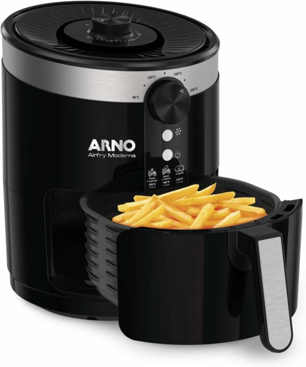 Fritadeira Elétrica Arno Sem Óleo Airfry Preto PFRY 127V - Imagem 3
