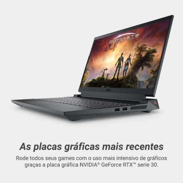 Notebook Dell Gaming G15-i1300-A20P 15.6" FHD 13ª Geração Intel Core i5 8GB 512GB SSD NVIDIA RTX 3050 Windows 11 - Imagem 4