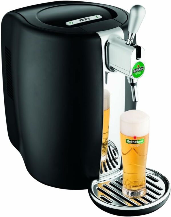Chopeira Beertender Elétrica Krups Barril Heineken 5 Litros 127V Preta  - Imagem 4