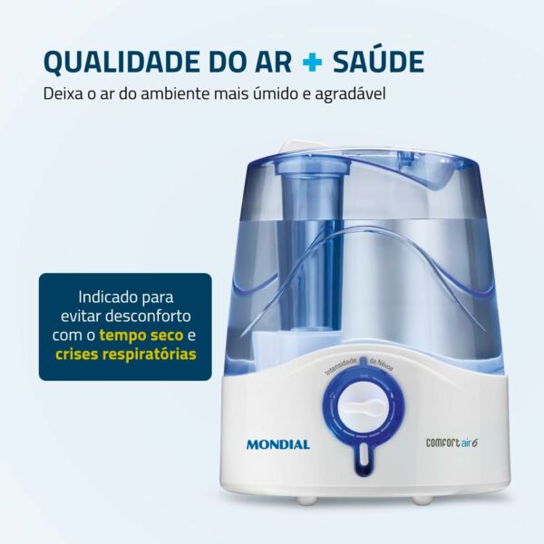 UA-07 Umidificador de Ar Comfort Air 6 Bivolt - Mondial - Imagem 6