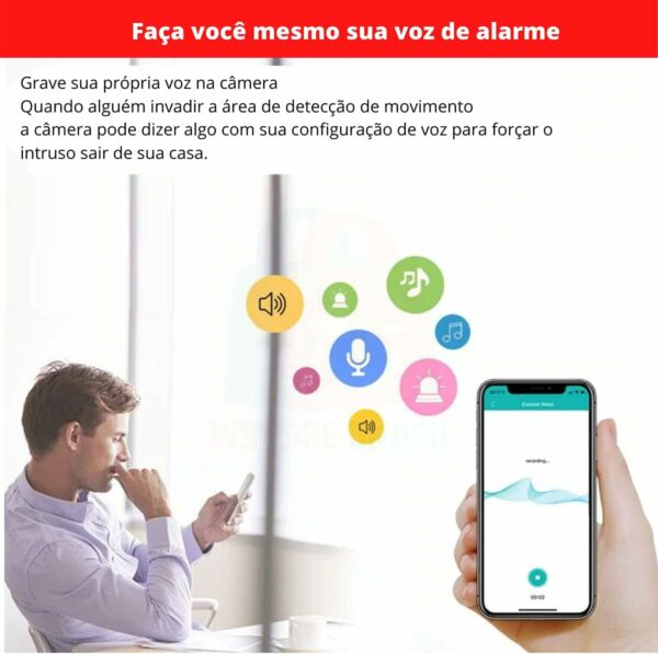 Camera Ip Wifi Externa Ptz Speed Dome Prova De Água Zoom - Imagem 7