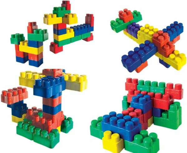 Blocos De Montar 1000 Peças Monte Fácil Brinquedo Educativo - Imagem 5