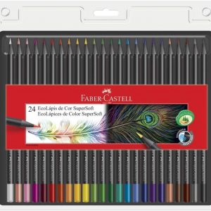 Lápis de Cor, Faber-Castell, EcoLápis Supersoft, 120724SOFT, 24 Cores