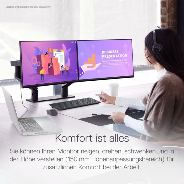 Monitor Professional Ultra HD 23.8" Dell P2422H Preto - Imagem 13