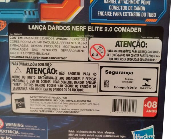 Lança Dardo Nerf Elite Firestrike Hasbro Azul - Imagem 5