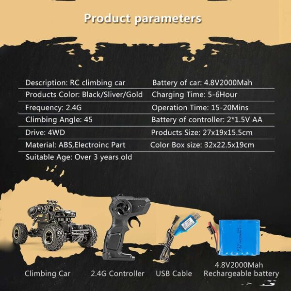 Carro de Controle Remoto Buggy Alloy RC - Imagem 5