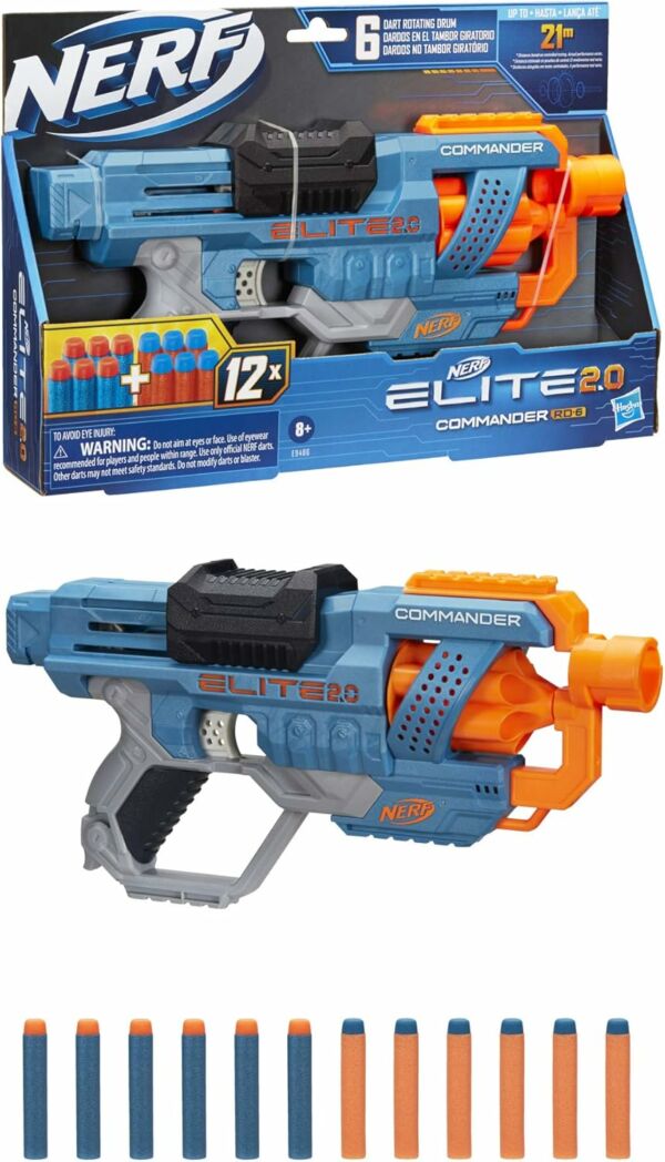 Lança Dardo Nerf Elite Firestrike Hasbro Azul - Imagem 6