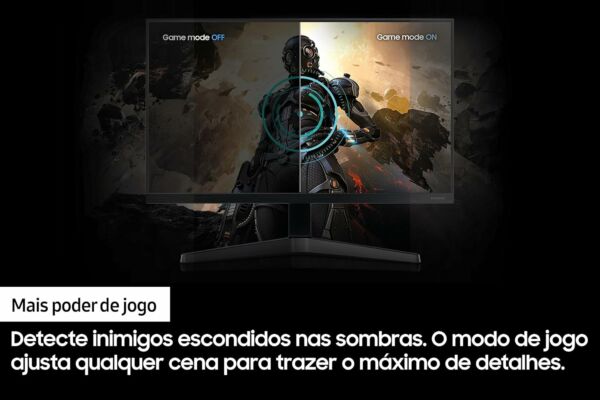 Monitor Gamer 24" T350 Samsung FHD 75HZ ‎HDMI VGA Freesync Preto - Imagem 5