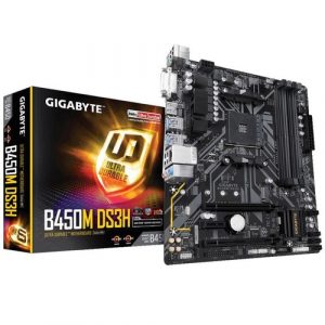 Placa mae socket amd am4 gigabyte b450m ds3h m-atx ddr4 3200mhz hdmi m.2 usb 3.1