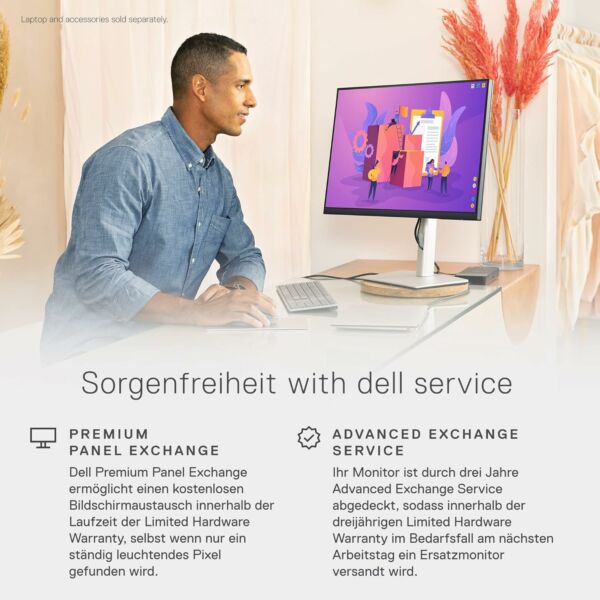Monitor Professional Ultra HD 23.8" Dell P2422H Preto - Imagem 12