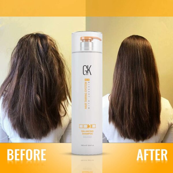 GK HAIR Shampoo Equilibrador de Queratina Global 33,8 fl. 1000 ml - Imagem 5