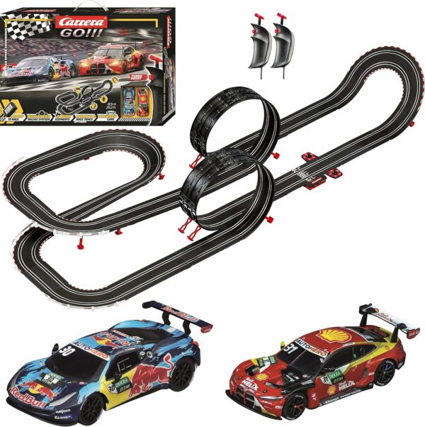 Carrera GO!!! Electric Powered Slot Car Racing Kids Toy Race Track Set 1:43 Scale, DTM High Speed Showdown - Imagem 5