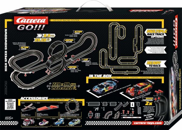 Carrera GO!!! Electric Powered Slot Car Racing Kids Toy Race Track Set 1:43 Scale, DTM High Speed Showdown - Imagem 6