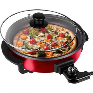 Panela Elétrica Multifuncional Vermelho ou Preto Cadence -127v.