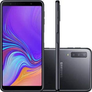 Smartphone Samsung Galaxy A7 64GB Dual Chip Android 8.0 Tela 6" Octa-Core 2.2GHz 4G Câmera Triple - Preto