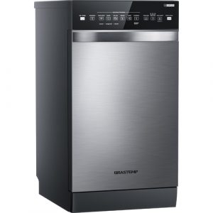 Lava Louças 06 Programas de Lavagem Ciclo Pesado BLF10BR Inox 110V Brastemp