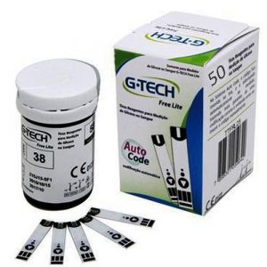 Tiras Reagentes Para Medição De Glicose G-Tech Free Lite (50 Unid)