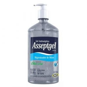 Álcool Gel Antisséptico com Aloe e Vera 440g