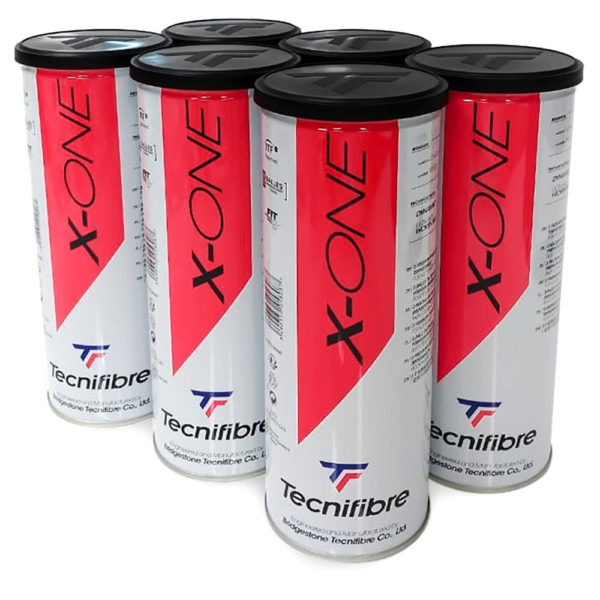 Bola de Tenis Tecnifibre X One - Pack com 06 Tubos