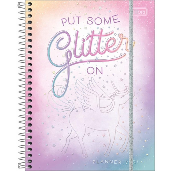 Agenda Planner Espiral Unicórnio Blink 2021 Tilibra