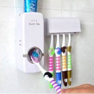 Suporte Para Escova Dispense De Pasta De Dente Automático
