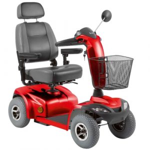 Scooter Scott Ottobock Prata/Vermelha Metalizada