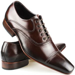 Sapato Social Masculino Oxford Couro Mouro