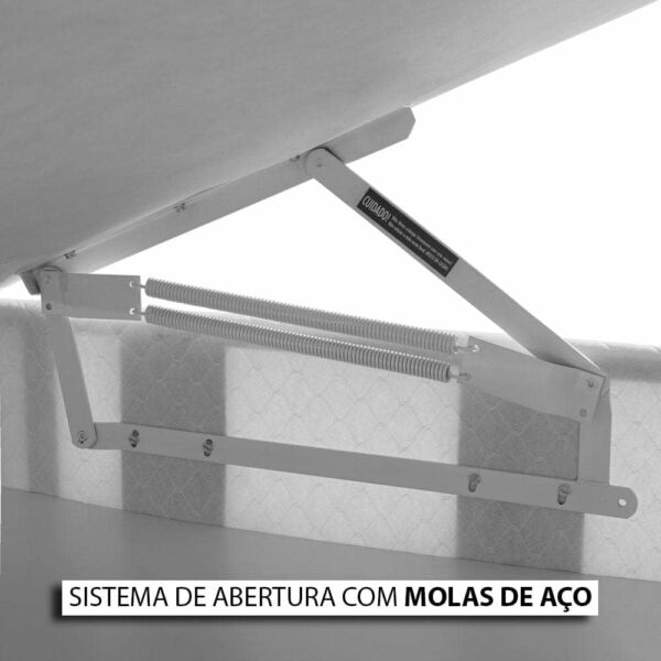 Conjunto Box-Colchão Herval Pocket Imperatore+Cama Queen 158 - Imagem 7