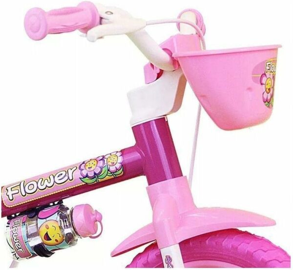 Bicicleta Infantil Nathor Aro 12 - Flower - Imagem 3