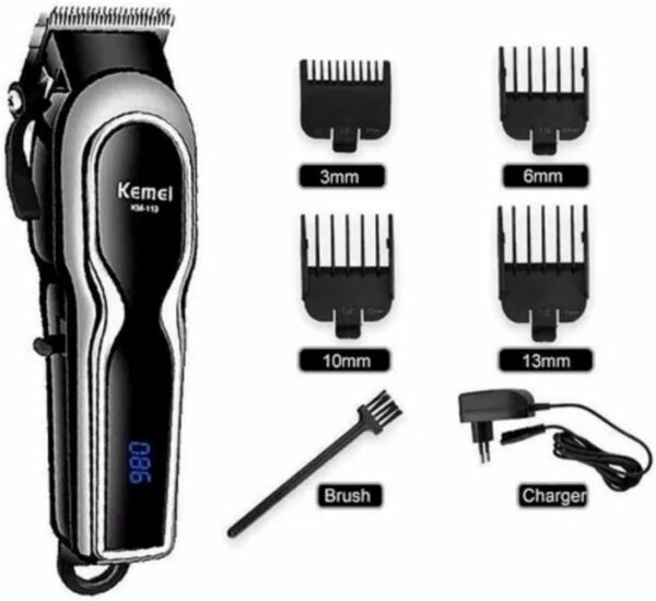 Maquina De Corte Cabelo Profissional 15w Kemei Km-119 Sem Fio Bivolt - Imagem 2